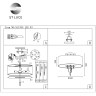 SL1353.102.03 Люстра потолочная ST-Luce Хром/Белый E14 3*60W NETTUNO