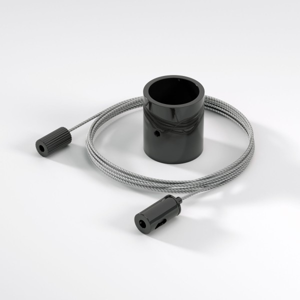 Подвесной трос для круглого гибкого неона Full light черный 2 м FL 2830 черный