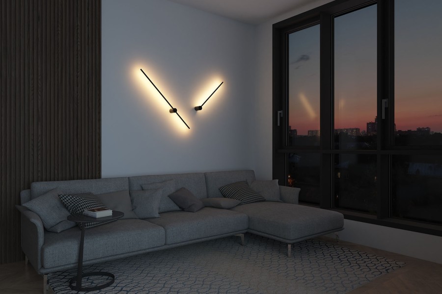 DK5010-BK Бра 600 мм, 3000К, IP20, 5 Вт, черный, алюминий