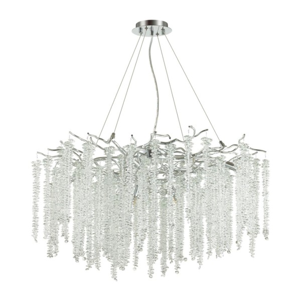 5004/14 HALL ODL23 637 серебристый/прозрачный металл/хрусталь Люстра G9 14*40W BANCHE
