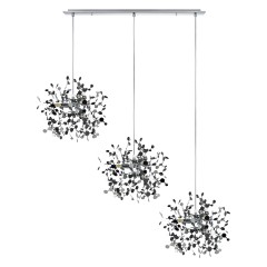 L3PL721134 Подвес тройной линейный EXTRA 3x3x5W(led) G9 (721134 - 3 + 572124 -1) ХРОМ