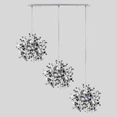 L3PL721134 Подвес тройной линейный EXTRA 3x3x5W(led) G9 (721134 - 3 + 572124 -1) ХРОМ