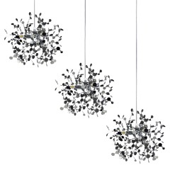 L3PL721134 Подвес тройной линейный EXTRA 3x3x5W(led) G9 (721134 - 3 + 572124 -1) ХРОМ