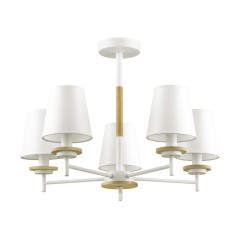 4497/5C COUNTY LN20 71 белый, дерево Люстра потолочная E14 5*40W 220V BETSY