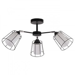 Люстра подвесная 3*60Вт E27 MD.24380-3-S BK+CH