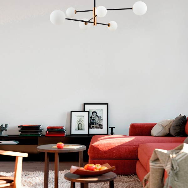 SLE220103-04 Светильник потолочный Черный, Бронза/Белый G9 4*5W ARCOLA