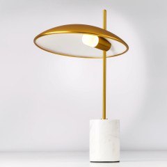 801913 Настольная лампа MARMARA LED 4W 400LM ЗОЛОТО/МРАМОР 3000K