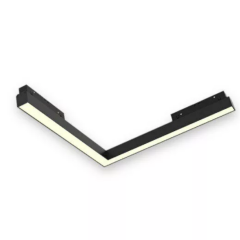 LINER MAGNETIC S20 Угловой 48V 14.4W 120° 3000K CRI90 OSRAM | Черный корпус L305х305mm