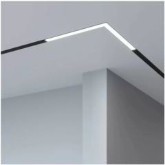 LINER MAGNETIC S20 Угловой 48V 14.4W 120° 3000K CRI90 OSRAM | Черный корпус L305х305mm