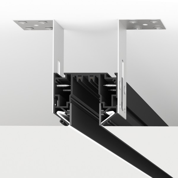 TR2022-BK Профиль-трек SMART ONE, для натяжных потолков, 2 м, алюминий, черный