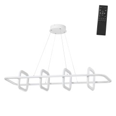 359184 OVER NT23 312 белый Светильник подвесной диммируемый, в комплекте пульт ДУ IP20 LED 4000К 175W 220V ONDO