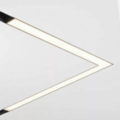 LINER MAGNETIC S20 Угловой 48V 14.4W 120° 4000K CRI90 OSRAM | Черный корпус L305х305mm