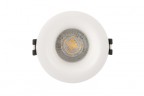 DK3024-WH Встраиваемый светильник, IP 20, 10 Вт, GU5.3, LED, белый, пластик