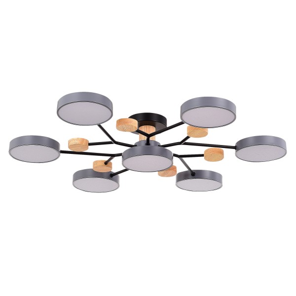 SLE6006-702-07 Светильник потолочный Серый/Серый LED 7*12W 3000K/4500K/6000K FAEMA