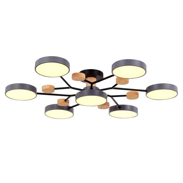 SLE6006-702-07 Светильник потолочный Серый/Серый LED 7*12W 3000K/4500K/6000K FAEMA