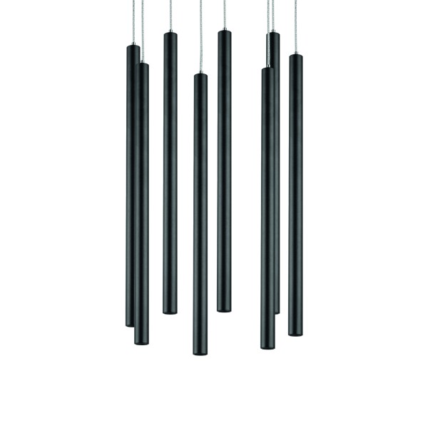 L8T747247 Люстра TUBO LED 40W 2560LM 25G ЧЕРНЫЙ 4000K (574737+747247 (8шт)