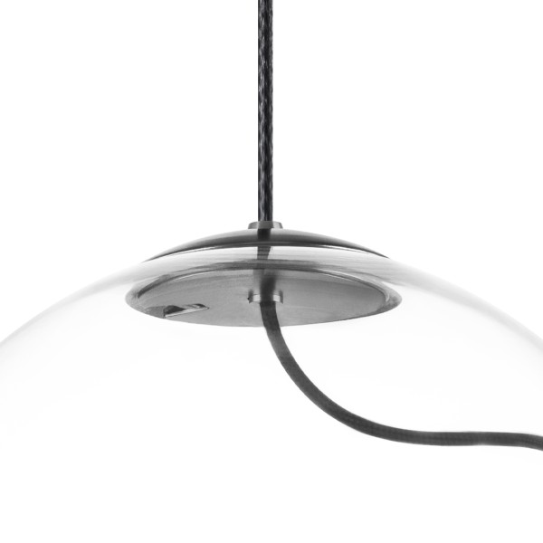 805300 Люстра COLORE 1х8W (led) E27 АЛЮМИНИЙ/ПРОЗРАЧНЫЙ