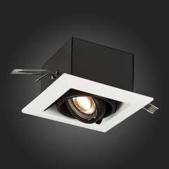 ST250.548.01 Св-к встр. Черный GU10 1*50W  L126xW126xH70 220V Без ламп Встраиваемые светильники