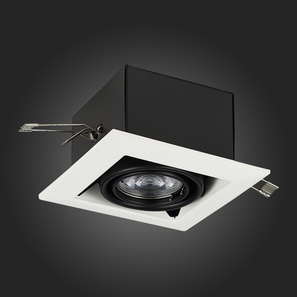 ST250.548.01 Св-к встр. Черный GU10 1*50W L126xW126xH70 220V Без ламп Встраиваемые светильники