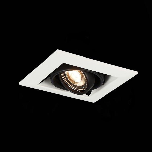 ST250.548.01 Св-к встр. Черный GU10 1*50W L126xW126xH70 220V Без ламп Встраиваемые светильники