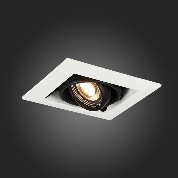 ST250.548.01 Св-к встр. Черный GU10 1*50W L126xW126xH70 220V Без ламп Встраиваемые светильники