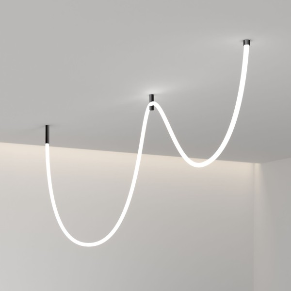 Потолочное крепление для круглого гибкого неона Full light черный FL 2820 черный