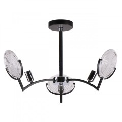 Люстра подвесная 3*60Вт E14 MD.51382-3-P BCH+BK