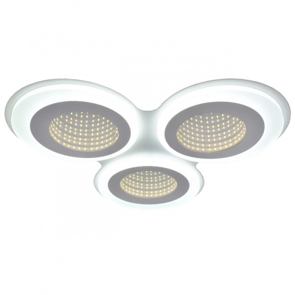 Люстра потолочная LED 65W, пульт ДУ, 3D, Tuya Smart PLC-8003-490