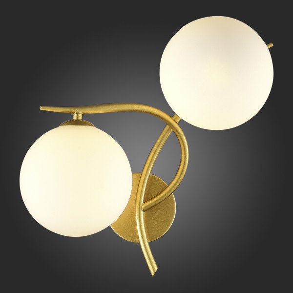 SLE2210-201-02 Светильник настенный Золотистый/Белый G9 LED 2*5W ARTU