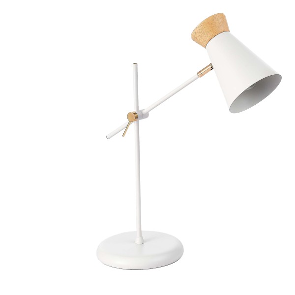 SLE1252-504-01 Прикроватная лампа Белый, Золотистый/Белый, Дерево E27 1*60W ALFEO