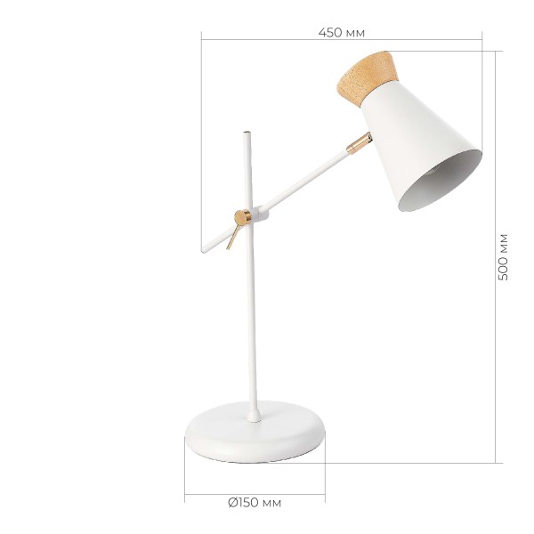 SLE1252-504-01 Прикроватная лампа Белый, Золотистый/Белый, Дерево E27 1*60W ALFEO