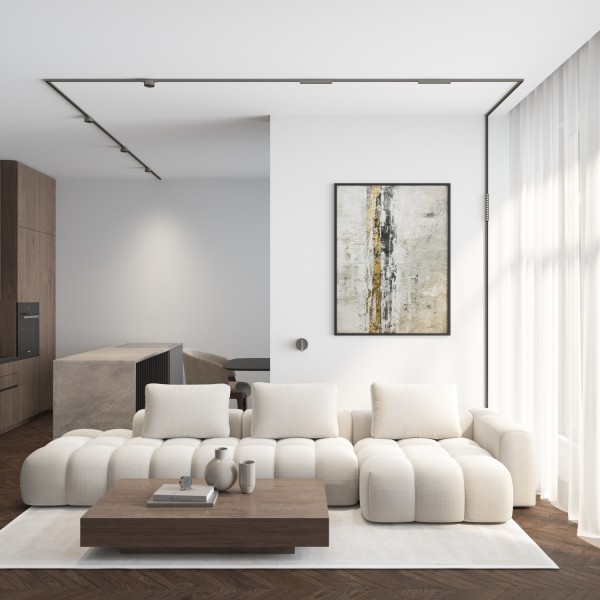 DK5772-DN Светильник для трека SHINE GRILL со светодиодом, D74*H28, 48V DC, 6W, RA?90, 3000K, IP20, темный никель, алюминий