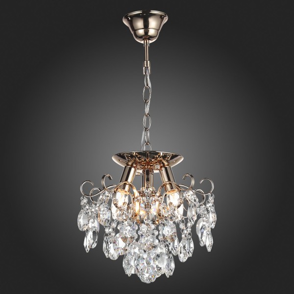 SL846.202.03 Люстра подвесная ST-Luce Золотистый/Прозрачный E14 3*40W ORECCHINI