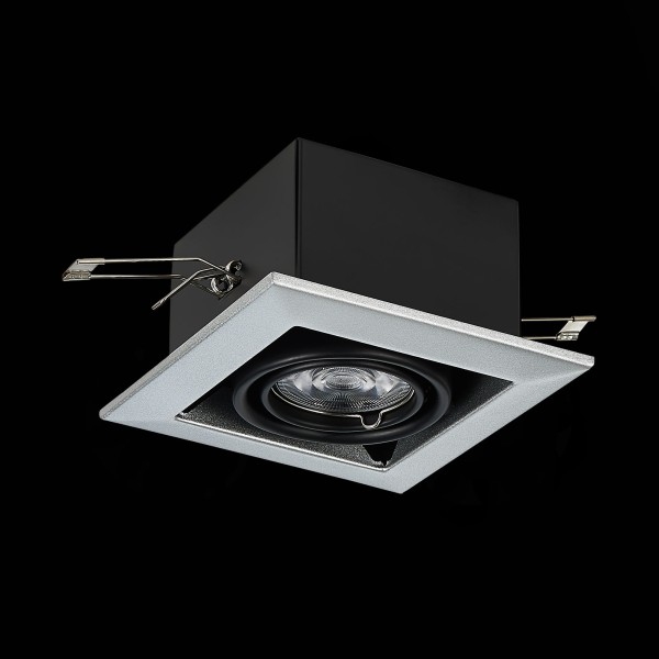 ST250.148.01 Св-к встр. Черный GU10 1*50W L126xW126xH70 220V Без ламп Встраиваемые светильники