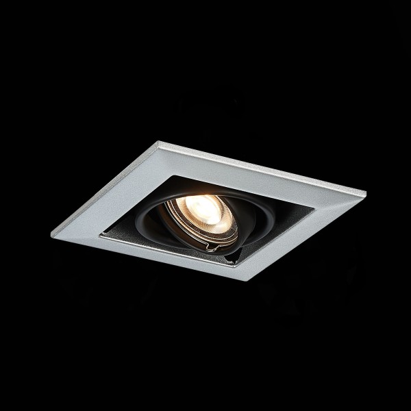 ST250.148.01 Св-к встр. Черный GU10 1*50W L126xW126xH70 220V Без ламп Встраиваемые светильники