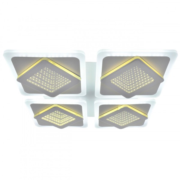 Люстра потолочная LED 105W, пульт ДУ, 3D, Tuya Smart PLC-8005-590