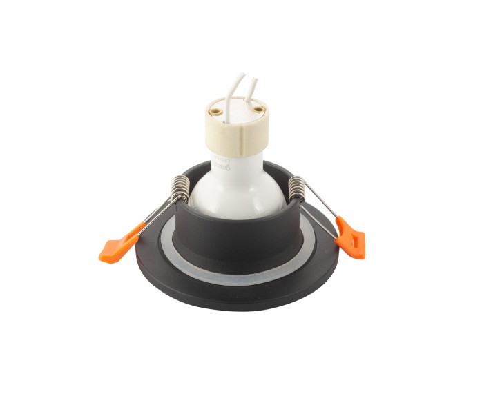 DK3016-BK Встраиваемый светильник влагозащ., IP 65, 50 Вт, GU10, черный, алюминий