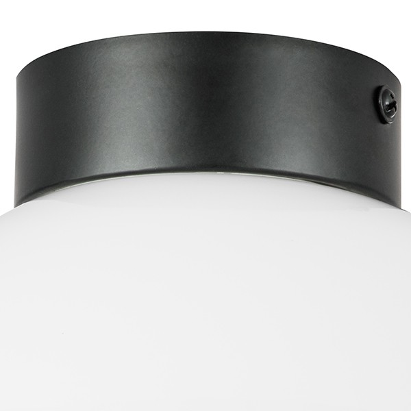 812117 Люстра GLOBO 1х40W E14 ЧЕРНЫЙ/БЕЛЫЙ