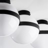 812117 Люстра GLOBO 1х40W E14 ЧЕРНЫЙ/БЕЛЫЙ