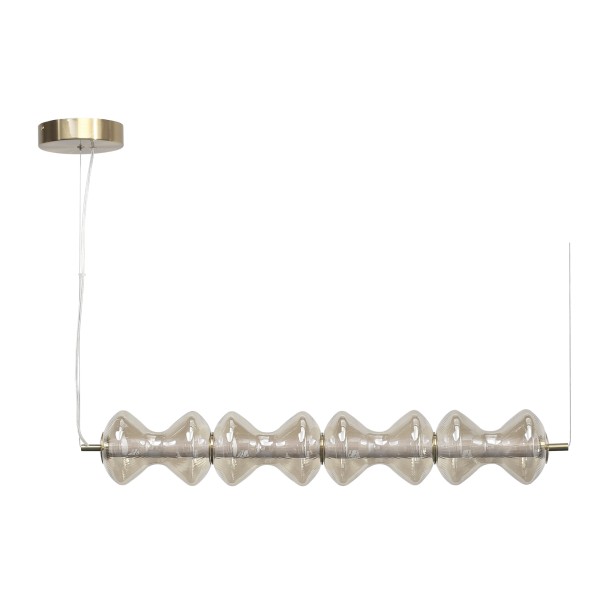 SL6136.223.01 Светильник подвесной ST-Luce золото/коньячный LED 1*22W 3000K SPINE