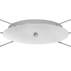 757069 Люстра CONE 6х40W GU10 ХРОМ/ПРОЗРАЧНО-МАТОВЫЙ