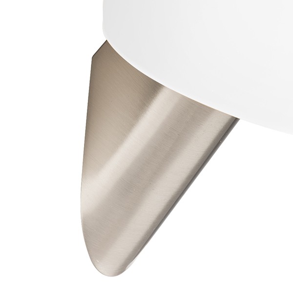 808610 Светильник настенный MURO 1х40W E14 БЕЛЫЙ/НИКЕЛЬ