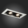 ST250.548.02 Св-к встр. Черный GU10 2*50W L245xW126xH70 220V Без ламп Встраиваемые светильники