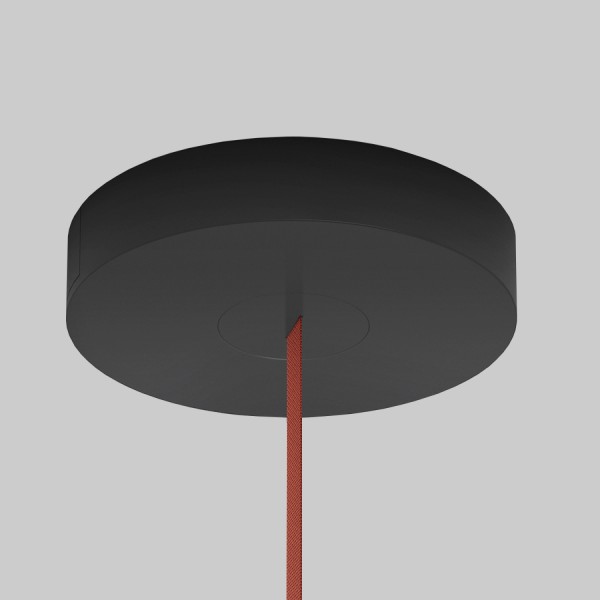 TR5511-BK Накладное основание с возможностью размещения блока питания и подачи питания треку-ремню Belty, серия Base, D260*H50мм, IP20, черный, алюминий