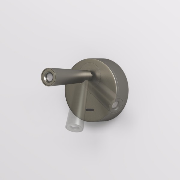 DK5072-DN Бра SHINE WALL со светодиодом, D104*H68, IP20, 3000К, 3W, RA?90, темный никель, алюминий