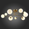 SLE2211-302-09 Светильник потолочный Латунь/Белый G9 LED 9*5W FANTINI