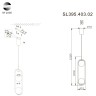 SL395.403.02 Подвес ST-Luce Черный/Белый LED 2*8W 4000K DONOLO