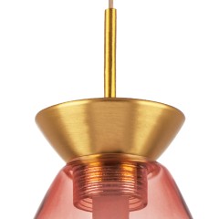 805112 Люстра COLORE LED 1х4W 220LM ЗОЛОТО/РОЗОВЫЙ 3000K