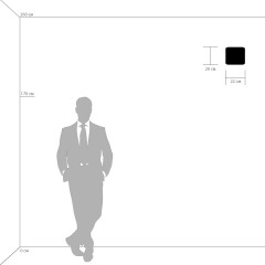 808627 Светильник настенный MURO 2х40W G9 ХРОМ/ЧЕРНЫЙ