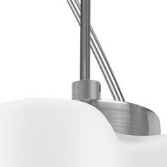 802110 Подвес NUBI 1х40W E27 ХРОМ/БЕЛЫЙ